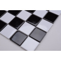 Simple Design Black and White Mosaic Tile Bathroom Floor